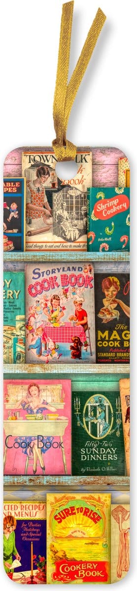 Flame Tree Bookmarks (Foiled)- Aimee Stewart: Vintage Cook Book Library Bookmarks (pack of 10)
