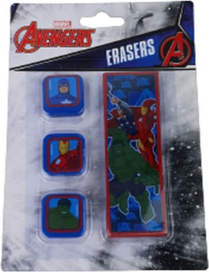Disney Marvel Avengers gummen set - Multicolor - Gum - 4 Stuks