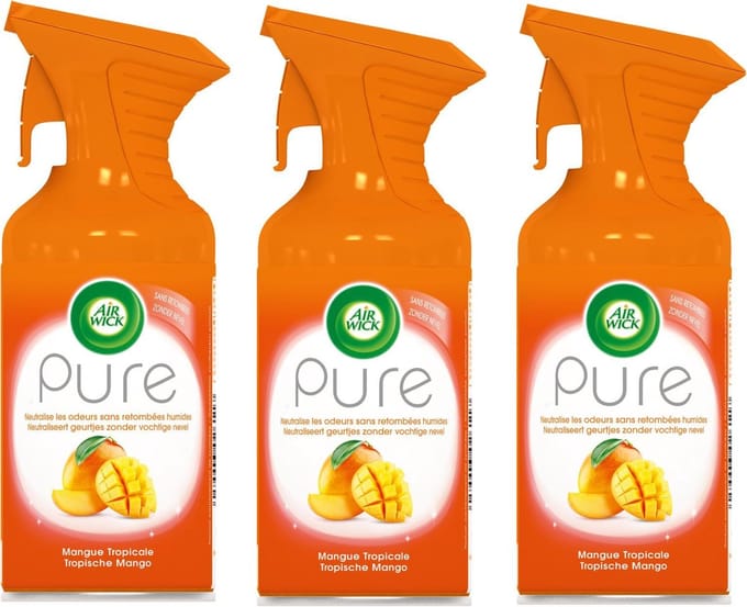 Air Wick - Luchtverfrisser - Spray - Tropische Mango - 250ml x 3