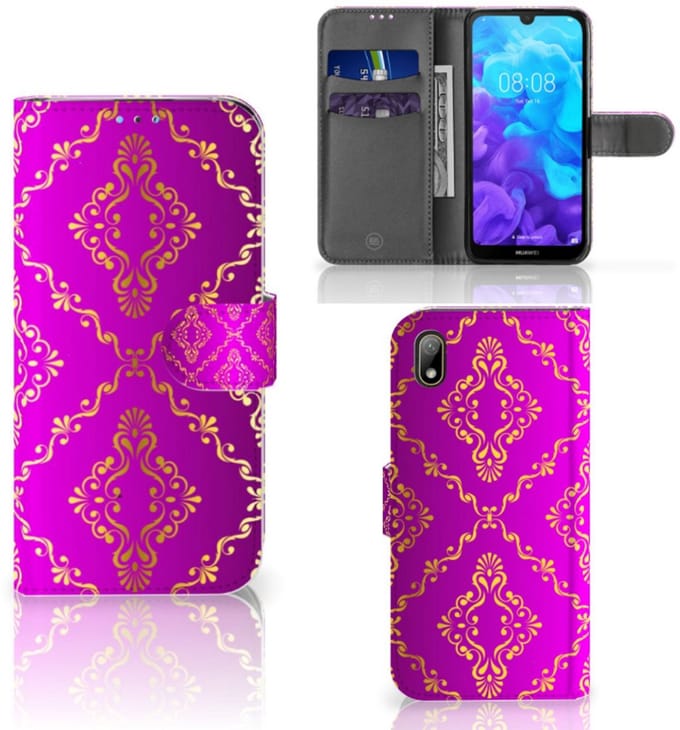 Wallet Case Huawei Y5 (2019) Barok Roze