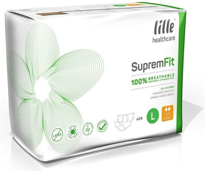 Lille Suprem Fit Extra Plus Large - 8 paquets de 24 protections