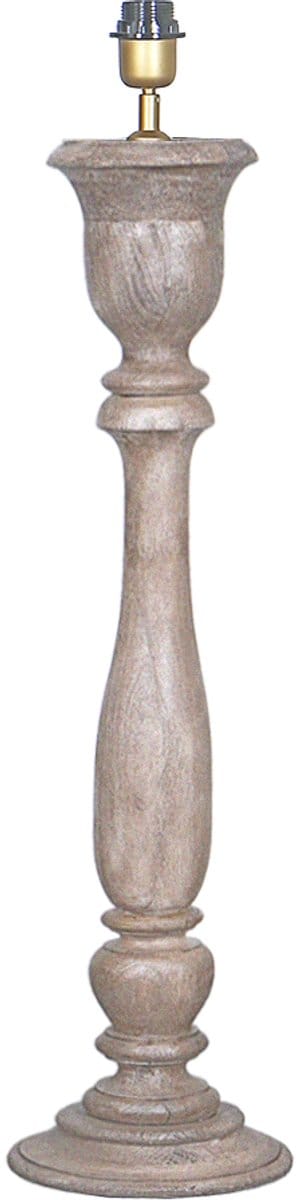 by Mooss - Tafellamp - Boston - Camel - Naturel - Vergrijsd - Hout - Robuust - Sandblast - 70cm