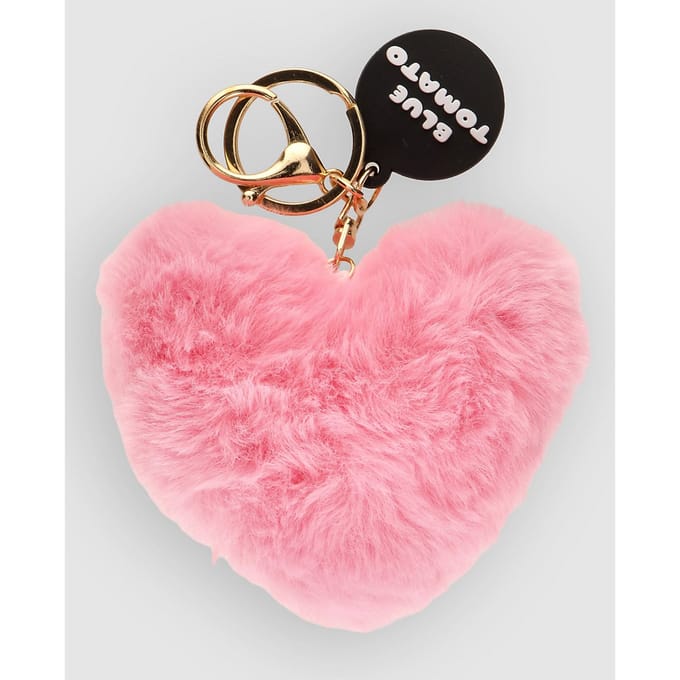 Blue Tomato Heart Bag Charm roze