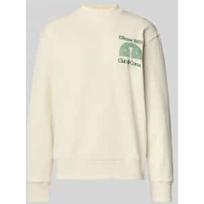 Sweatshirt met labelstitching