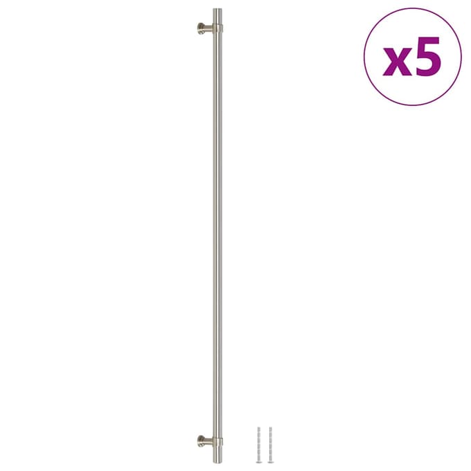 vidaXL - Handvatten - 5 - st - 480 - mm - roestvrij - staal - zilverkleurig