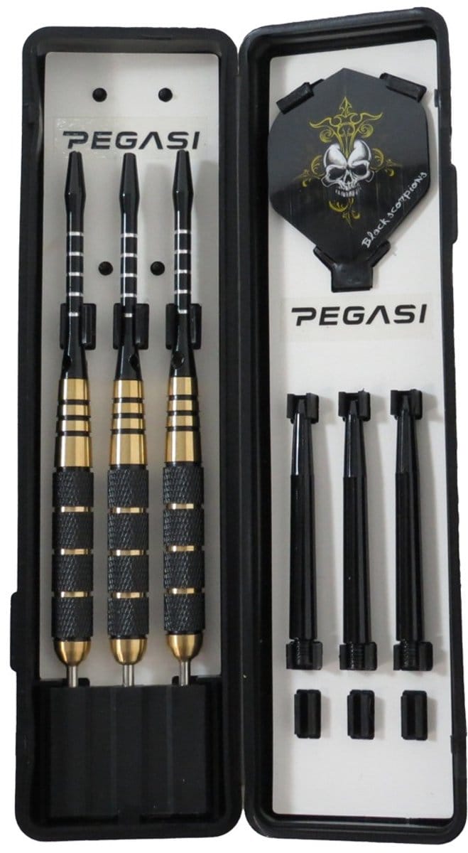 Pegasi dartpijlen set 22gr. Golden Skull