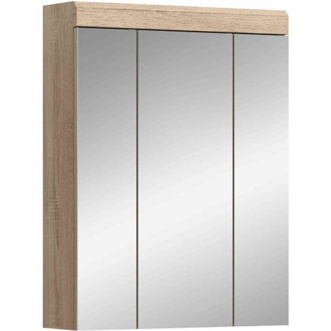 Lambada spiegelkast wit hoogglans MDF TZ eiken Sonoma NB - 18x60x79cm