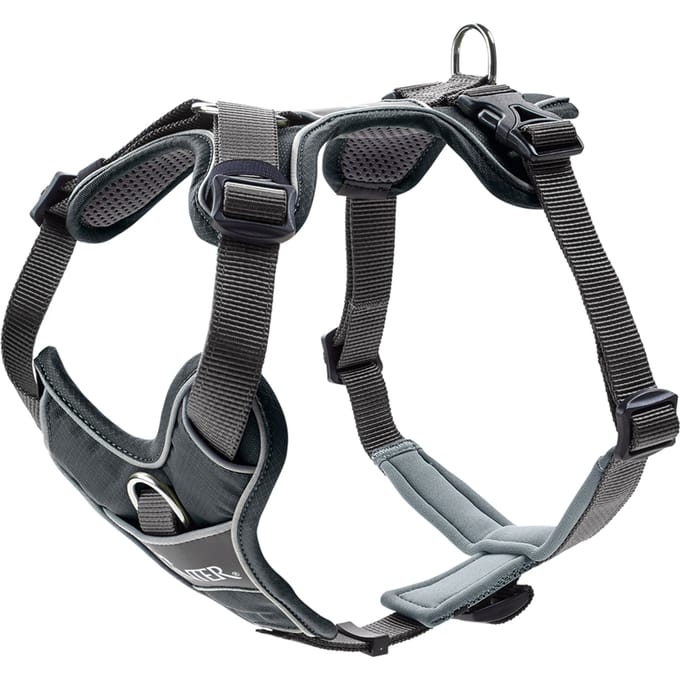 Hunter Harnas Divo Grijs&Grijs - Hondentuig - M 56-73 Cm