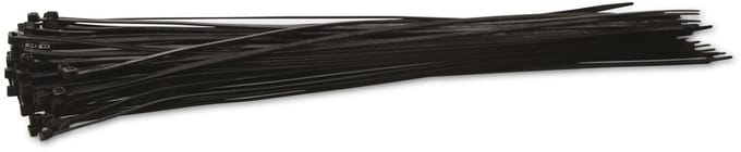 KSS kabelbinderassortiment polyamide 6.6, zwart, 432x4,8, UV-bestendig, 100 stuks