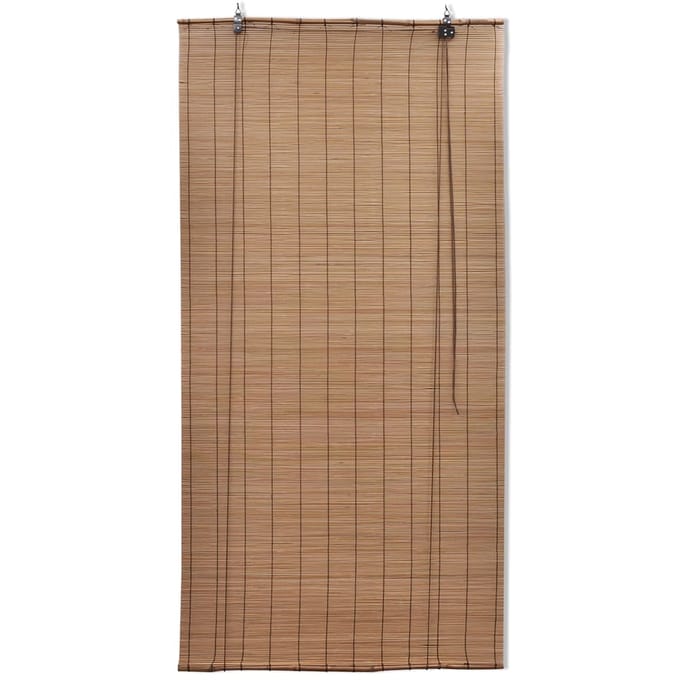 vidaXL - Rolgordijn - 150x220 - cm - bamboe - bruin