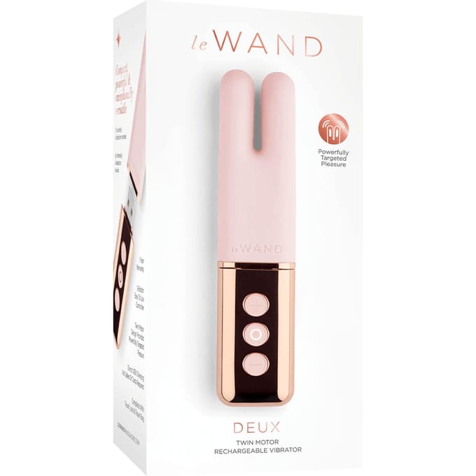 Le Wand - Deux Twin Motor Rechargeable Vibrator Rose Gold