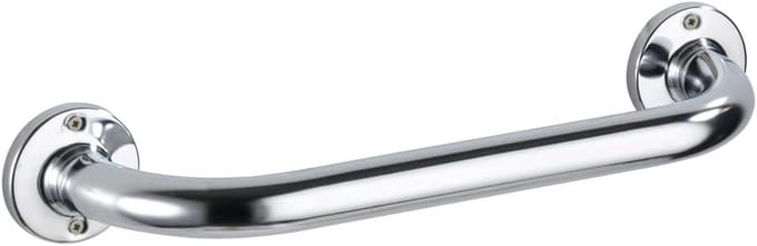 Badgreep - Wandgreep Toilet - Veiligheid in Bad - Hoogglans RVS - 30 cm - Zilver
