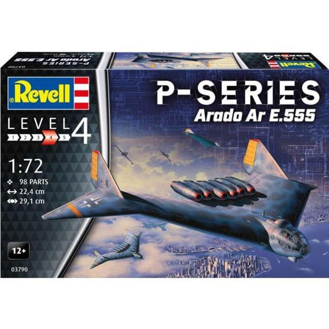 Revell Modelbouwpakket Vliegtuigen - 03790 Arado AR 555 P-Series Jet Plastic - 1:72 - Modelbouw