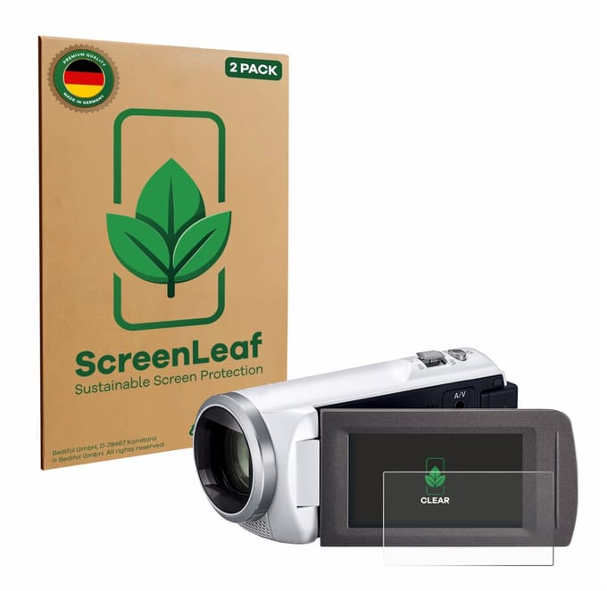 2 Stuks Screenprotector voor Panasonic HC-V480MS - Hoogwaardige Beschermfolie transparant