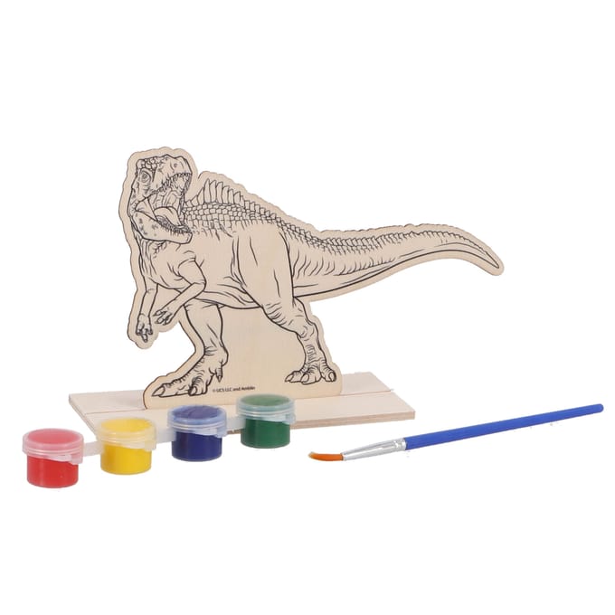 Overige Merken Houten Dino Schilderset Assorti