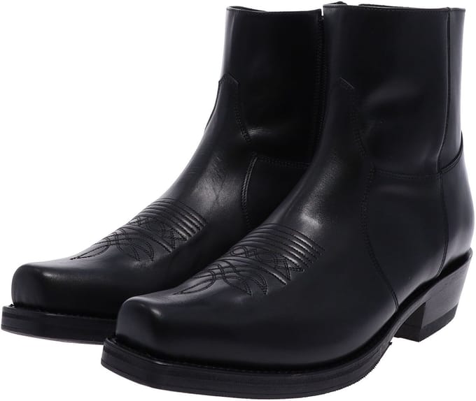Sendra 7826 58 MICK heren enkellaars van leer zwart - 48 EU