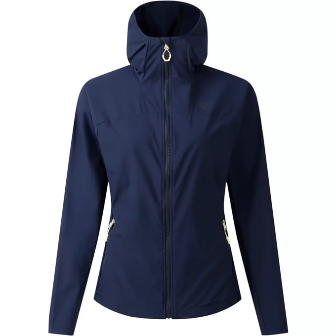 Dare2B Nomadic dames softshelljas met capuchon en panelen, waterafstotend en met panelen