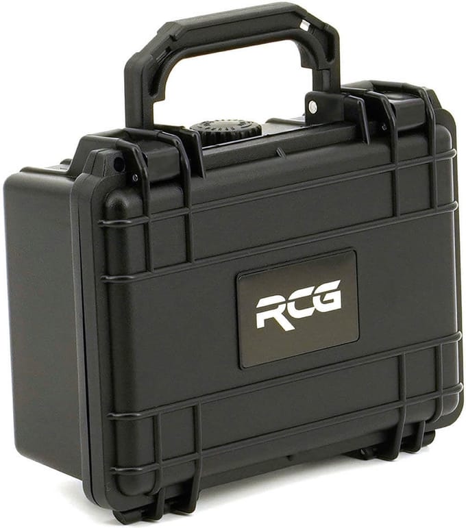 Universele Hardcase Flightcase met Plukschuim - 21 x 16,7 x 9 cm - Opbergkoffer - Zwart - 210
