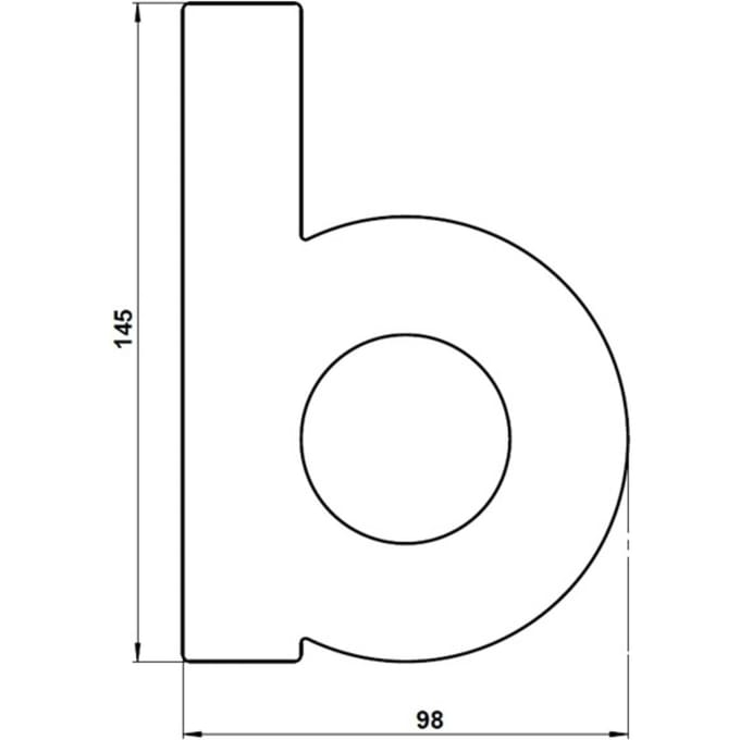 Albert Leuchten Huisnummer - letter b