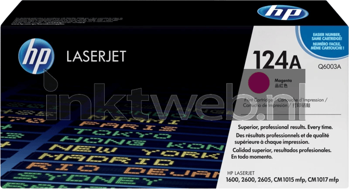 HP 124A - Tonercartridge - Origineel - Standaard Capaciteit - Magenta