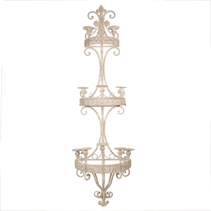 Clayre & Eef Kandelaar 44x19x143 cm Beige Metaal