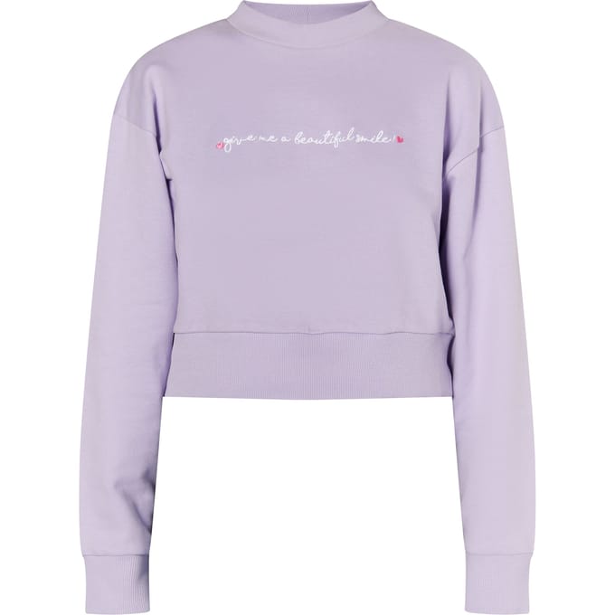 Mymo Cropped sweatshirt Dames violet