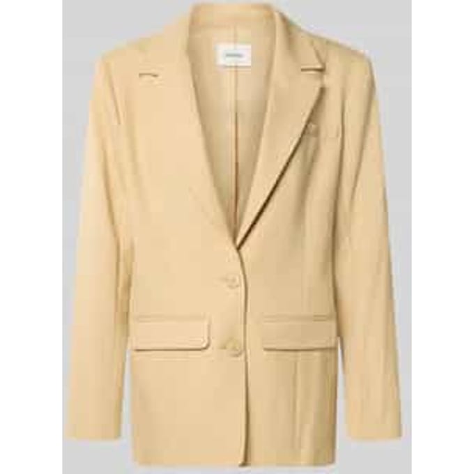 regular fit blazer met viscose model 'stacy'