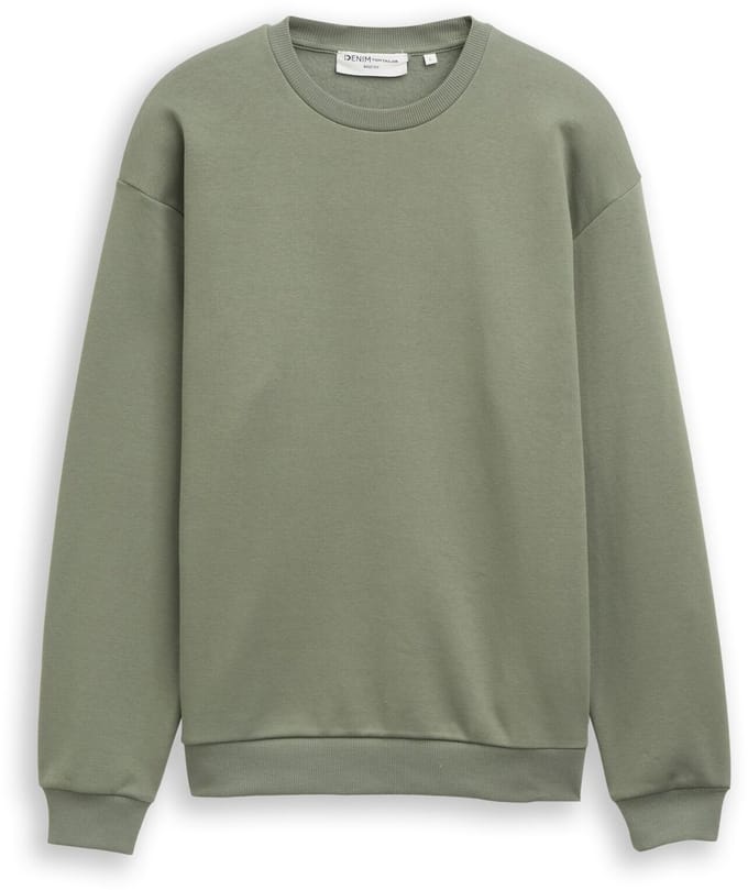 Tom Tailor Denim - Basic sweatshirt - Maat M - dusty mid olive