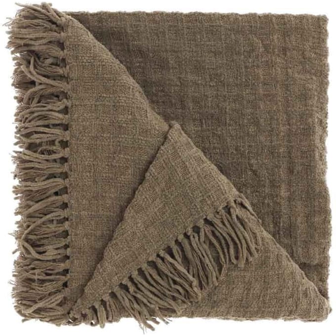 Unique Living - Plaid Verlin Taupe -130x180cm