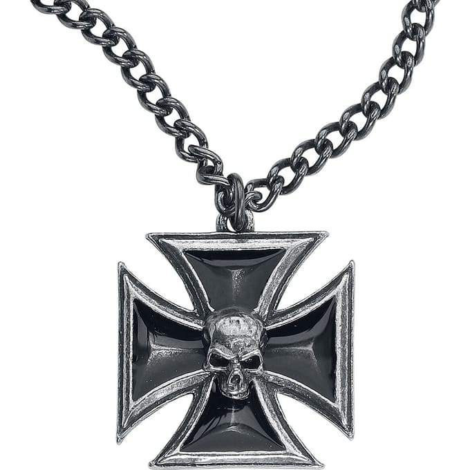 Alchemy Gothic - Gothic Halsketting - Black Knight's Cross - standaard