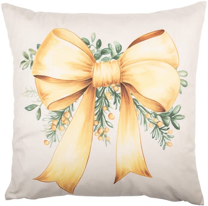 Clayre & Eef Kussenhoes 45x45 cm Beige Polyester
