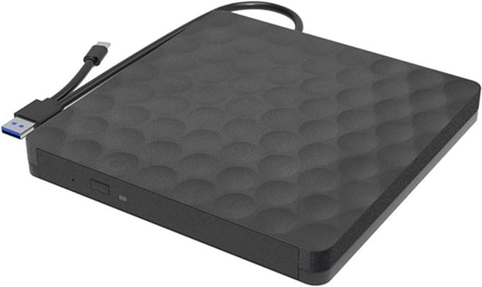 Externe Dvd Brander - Mobiele Recorder - Bestanden Archiveren - Dubbele Interface - 14 cm - Zwart
