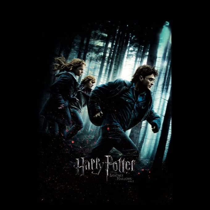 Harry Potter Deathly Hallows Part 1 Unisex T-Shirt - Black - S
