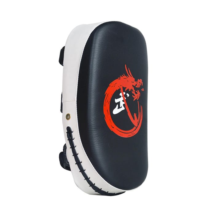 Boksmat Kickboksen Muay Thai Stootkussen Gebogen Stootschild Bokstraining Mitt Stootkussen white
