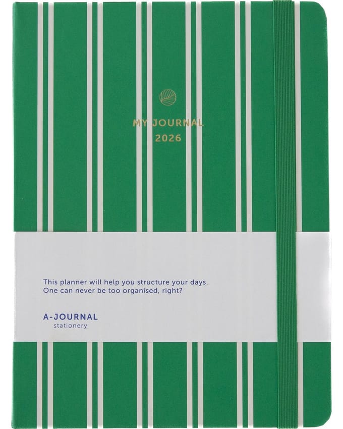 My Journal - Agenda 2026 - A5 - 1 week op 2 pagina's - Groen