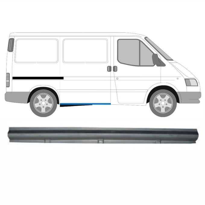 Schuifdeur dorpel reparatiepanel voor Ford Transit 1986-2000 / Rechts