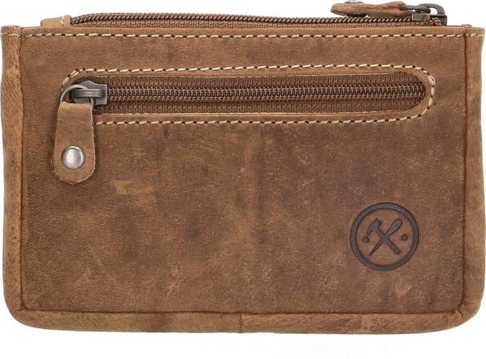Hide & Stitches Idaho Sleuteletui - 100% Leer - Bruin
