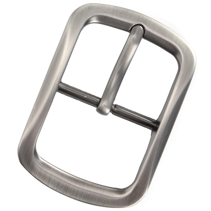 Riemgesp Messing Retro Verwijderbare Enkele Prik Tailleband Sluiting Versteller Accessoires Type A gray