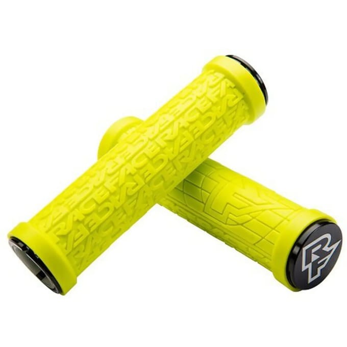 Race Face Grippler handvatten, geel Diameter 30mm