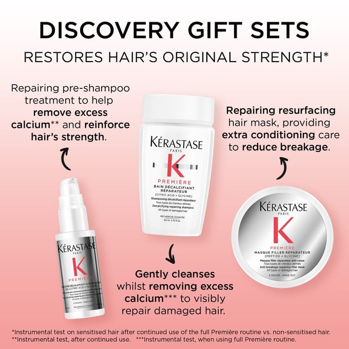 Kérastase Première Discovery Geschenkset - Pre-shampoo 45ml, Shampoo 80ml & Masker 75ml - Voor Beschadigd Haar