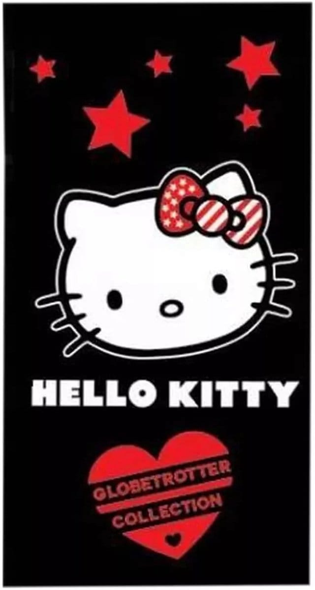 Hello Kitty - Strandlaken - Bad handdoek - Katoen - 70x140 Cm