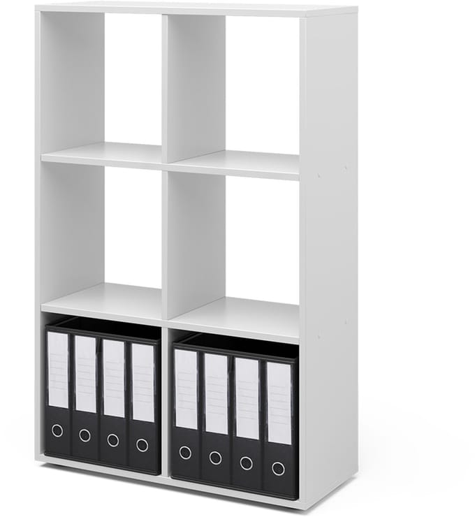 Vicco Ruimteverdeler – 72 x 107.8 cm met 2 vouwboxen Wit