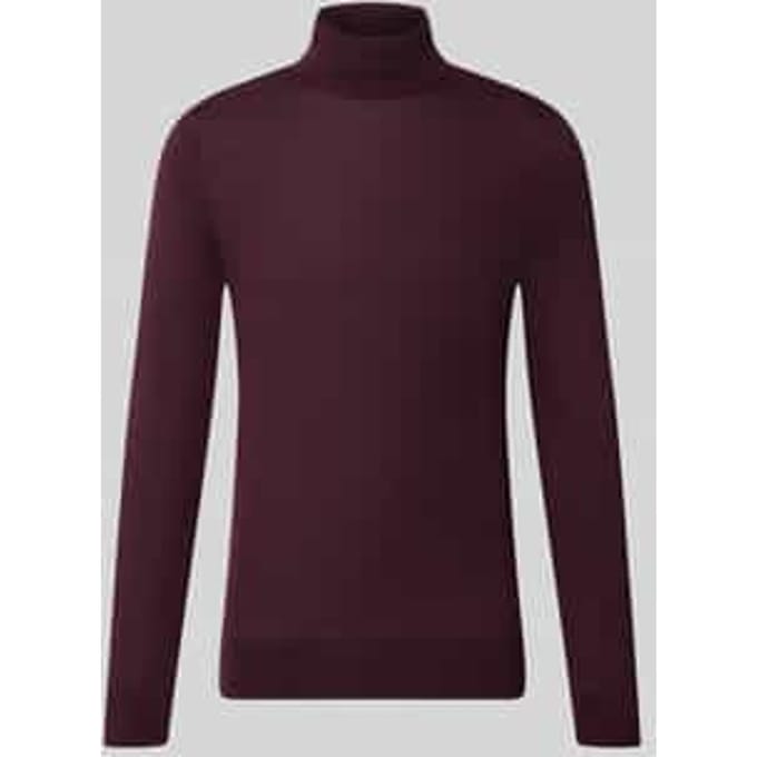Shirt met lange mouwen van pure wol model 'Nevile'