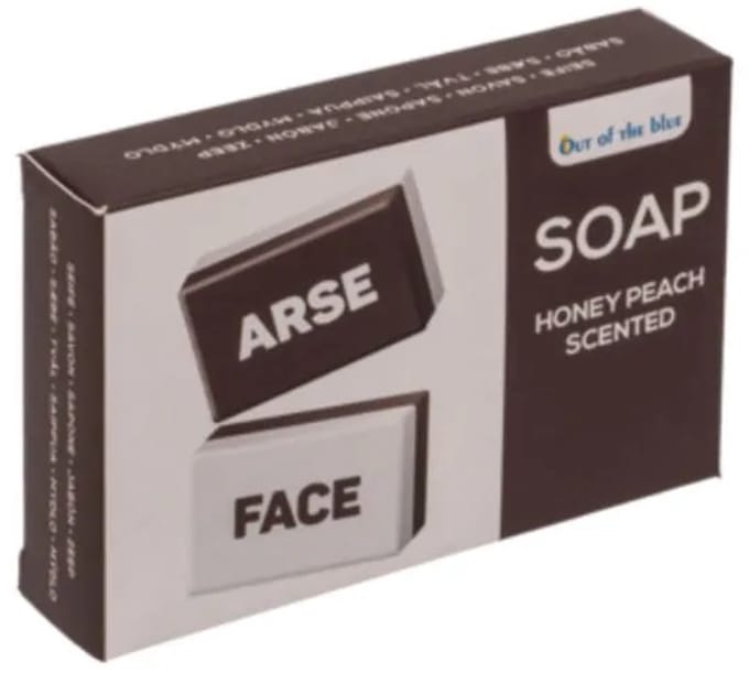 Arse-Face Zeep 150g – Grappig Cadeau – Perzikgeur – Giftbox – Origineel Ontwerp