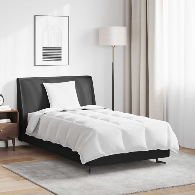 vidaXL - 2-in-1 - Dekbedovertrek - met - kussen - 2 - st - Wit - Donsveer