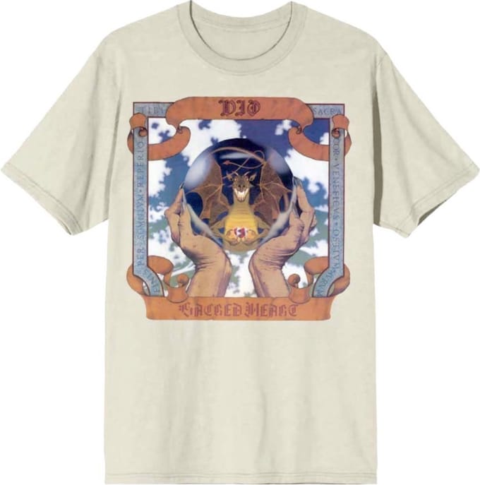 Dio - Sacred Heart Heren T-shirt - S - Creme
