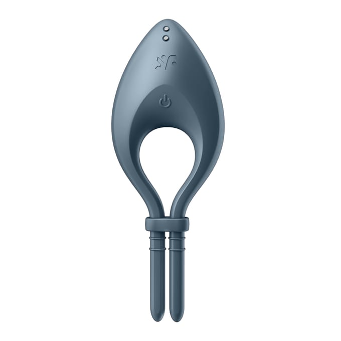 Satisfyer, bluetooth penisring, Bullseye, met app, waterdicht, oplaadbare batterij, in maat verstelbaar
