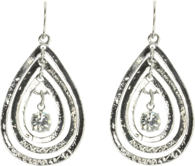 Behave - Druppel oorbellen met hanger - Elegant avondaccessoire
