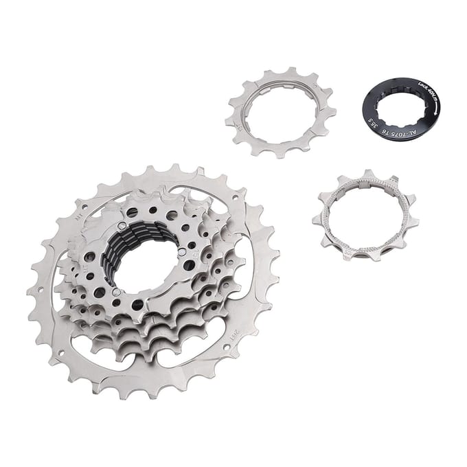 Fiets Cassette 7 Speed RVS Aluminiumlegering Geluidsarm Fiets Cassette Vrijloop voor white