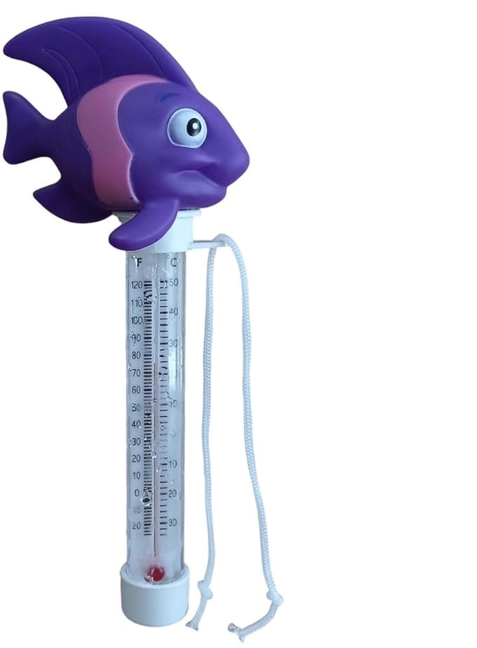 Zwembadtemperatuurmeter - Water Tester - Watertemperatuur Meten - Drijvend Visontwerp - 21 cm - Meerdere Kleuren